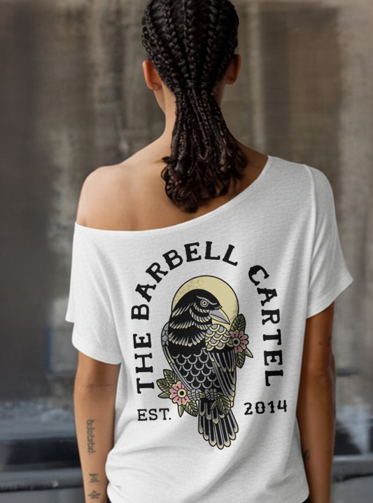 Raven Street Cut T-Shirt - White