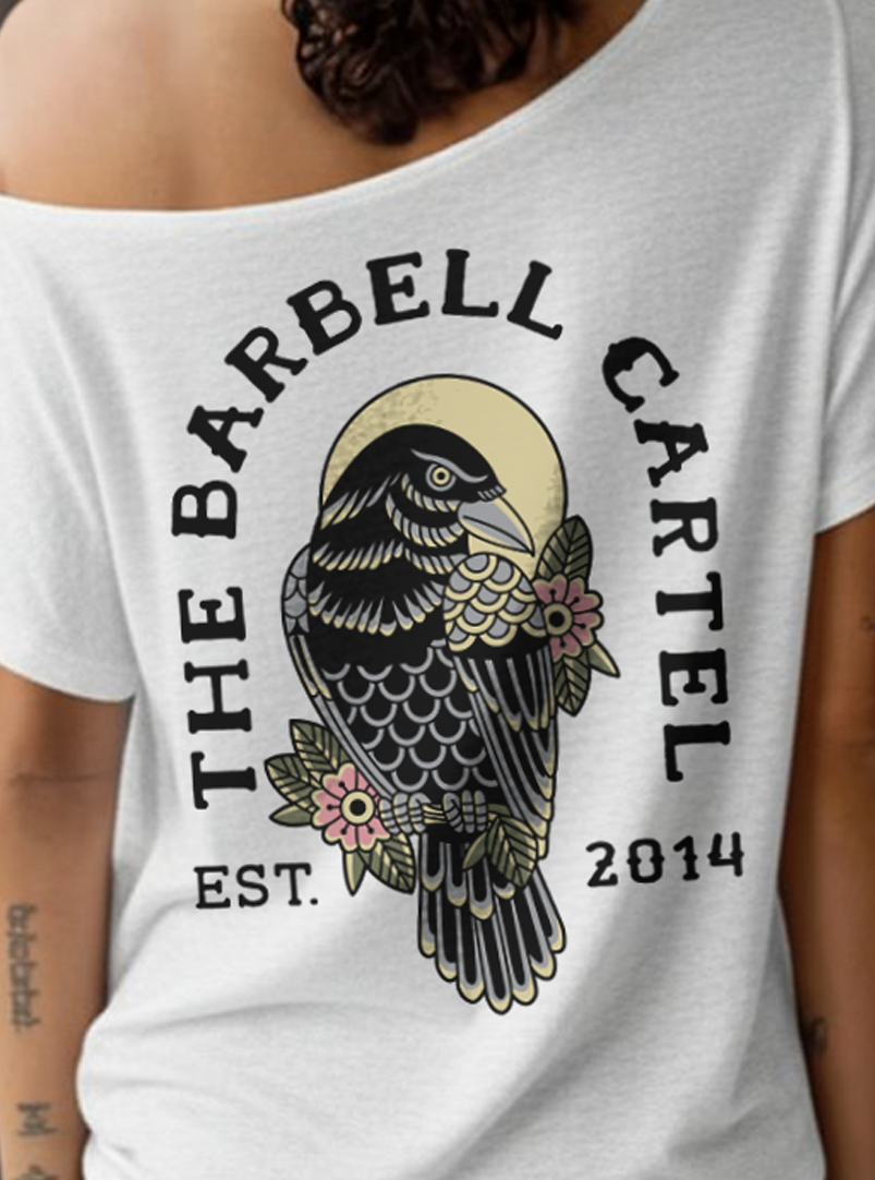 Raven Street Cut T-Shirt - White