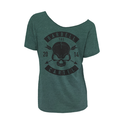 Skull & Arrow Street Cut T-Shirt - Heather Forest Green (Limited Edition)