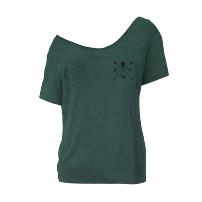 Skull & Arrow Street Cut T-Shirt - Heather Forest Green (Limited Edition)