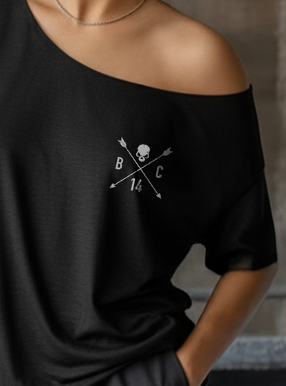 Skull & Arrow Street Cut T-Shirt - Black