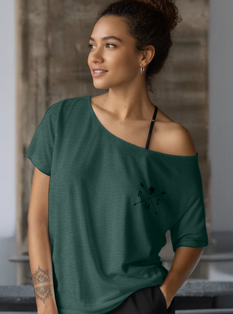 Skull & Arrow Street Cut T-Shirt - Heather Forest Green (Limited Edition)