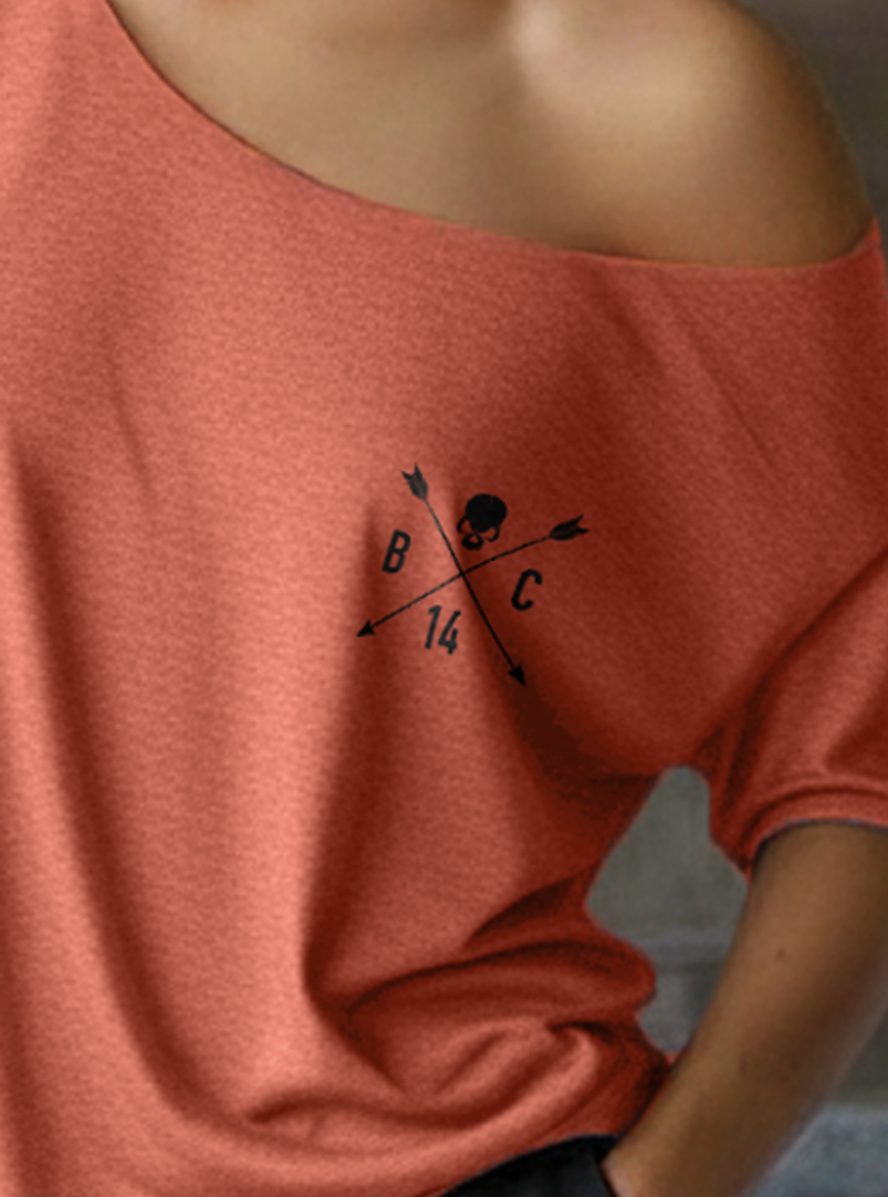 Skull & Arrow Street Cut T-Shirt - Redwood