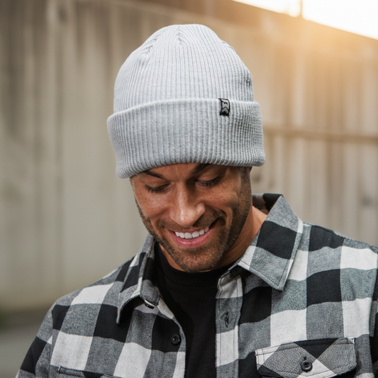 Classic Knit Beanie - Smoke