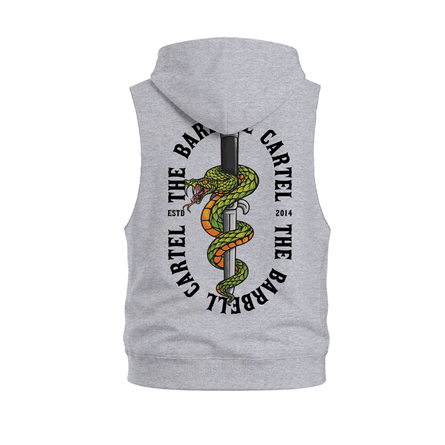 Snake Eyes Raw Cut Sleeveless Hoodie - Athletic