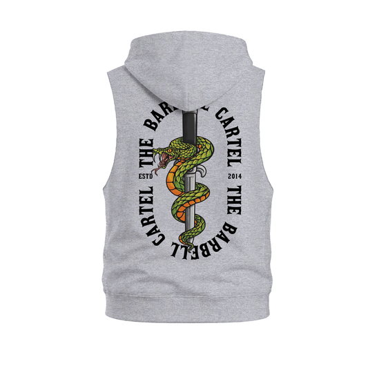 Snake Eyes Raw Cut Sleeveless Hoodie - Athletic