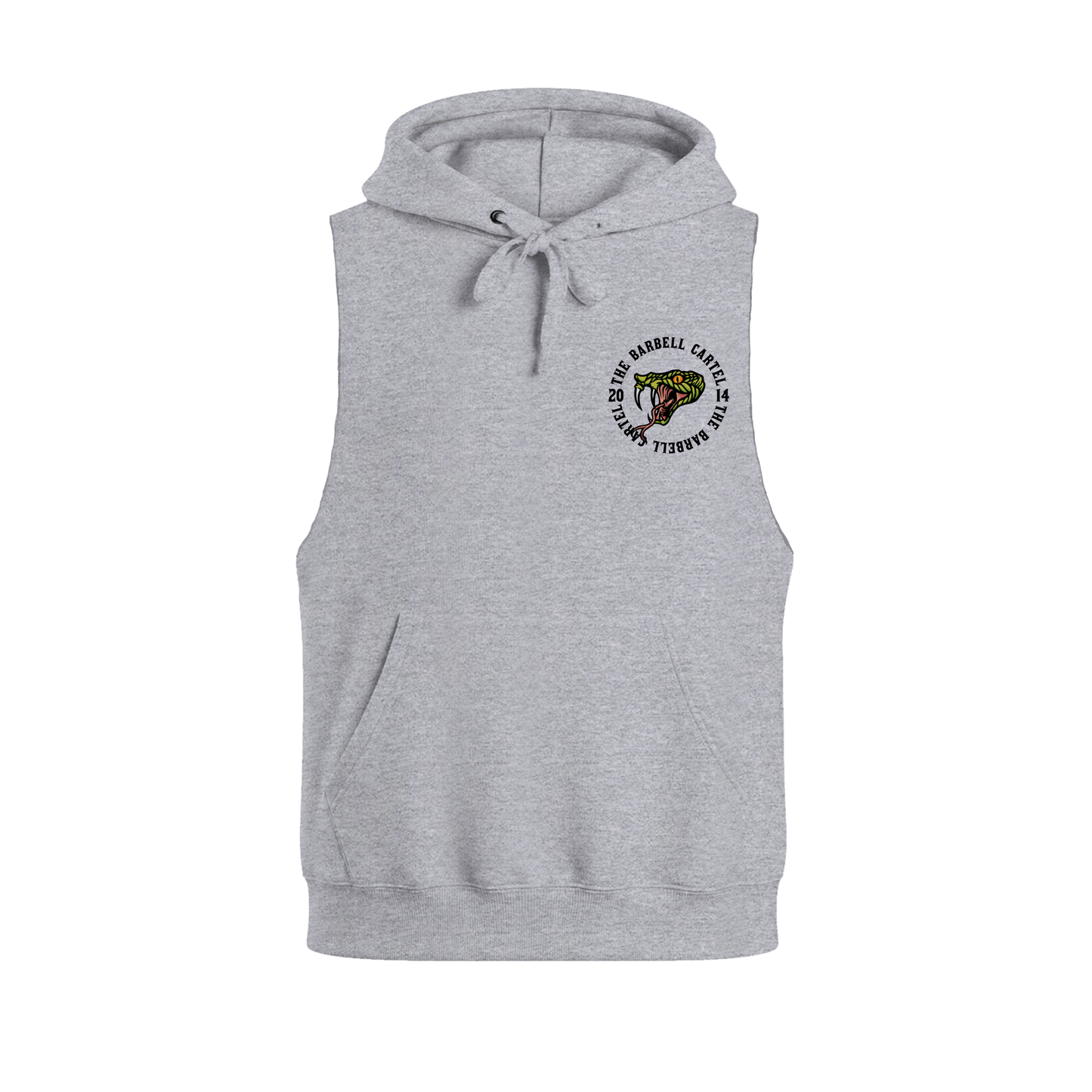Snake Eyes Raw Cut Sleeveless Hoodie - Athletic