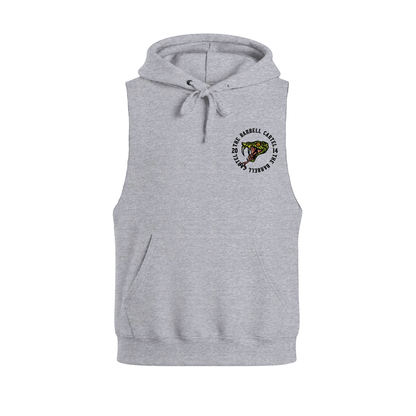 Snake Eyes Raw Cut Sleeveless Hoodie - Athletic