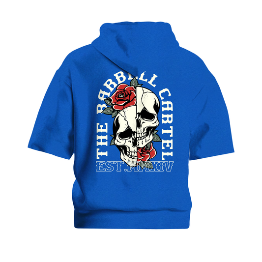 Split Skull Pump Cut Hoodie - Electric Blue (Limited Edition)
