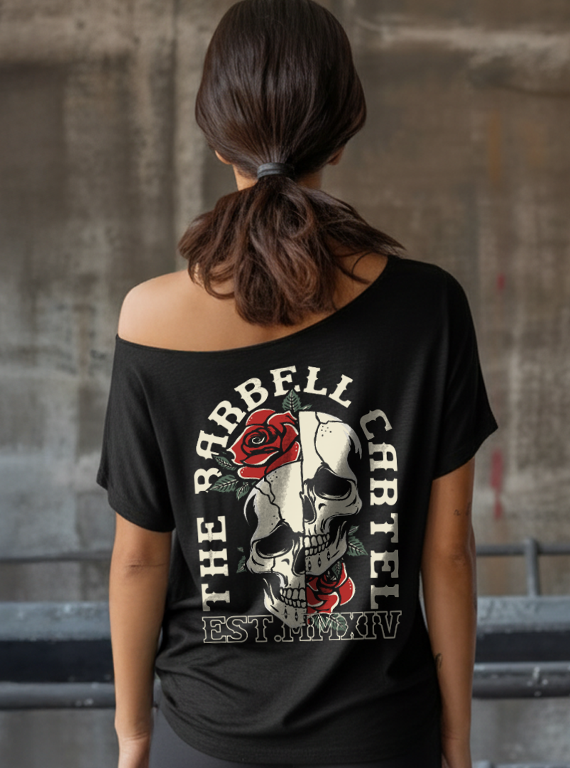 Split Skull Street Cut T-Shirt - Black