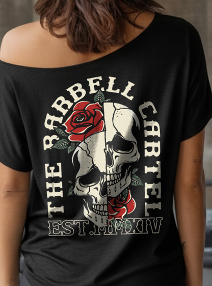 Split Skull Street Cut T-Shirt - Black