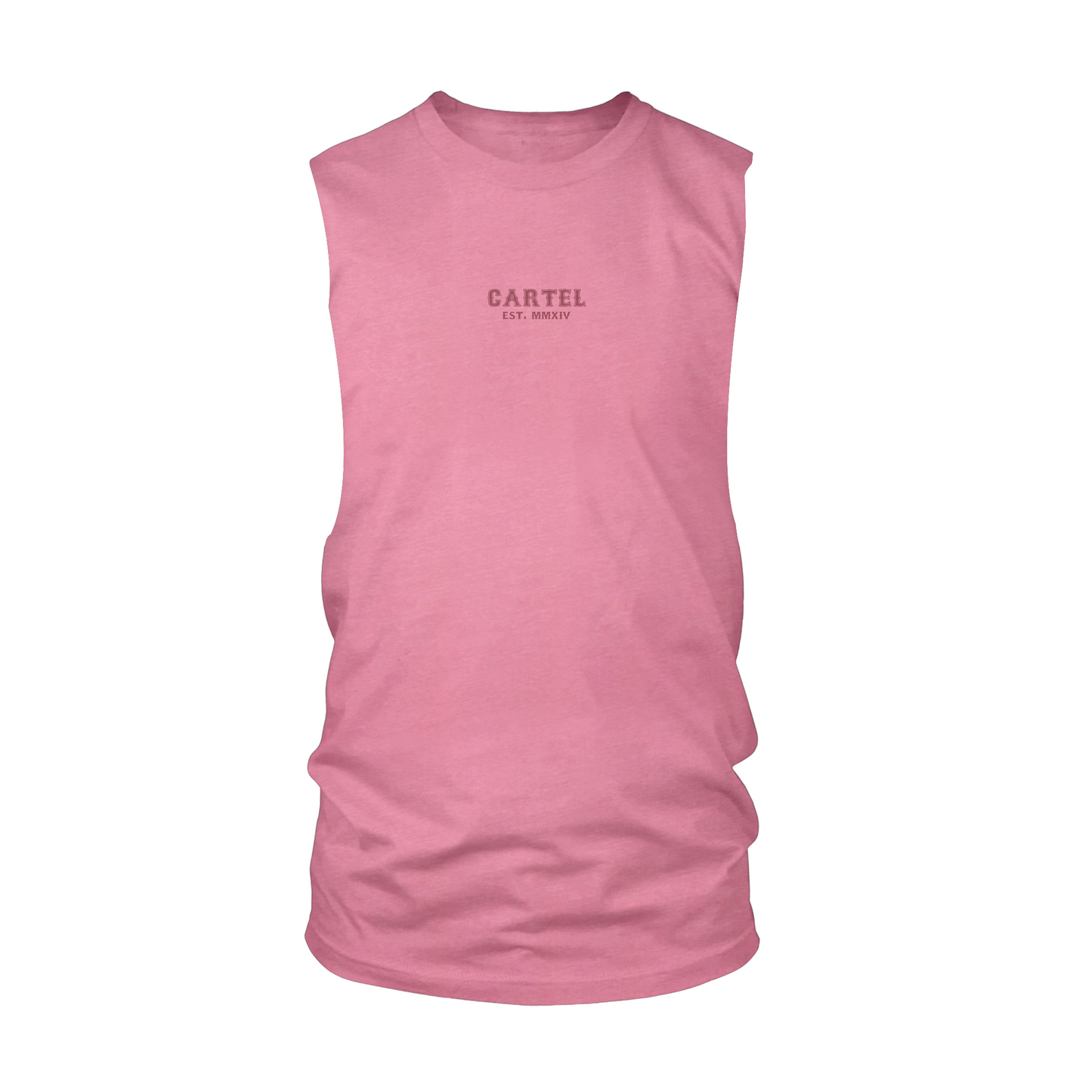 Dead Bloom Cut-Off Tank - Dusty Rose
