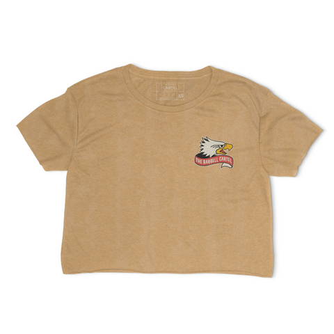 Tread Lightly Crop T-Shirt - Gold