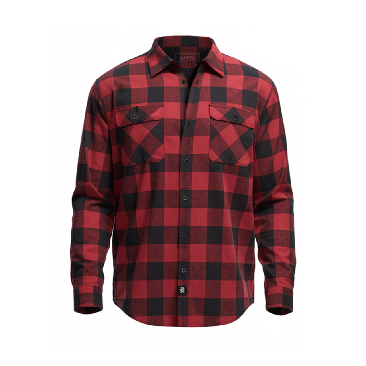 Men's Forester Flannel - Red/Black Buffalo Plaid The Barbell Cartel Men's Forester Flannel - Red/Black Buffalo Plaid The Barbell Cartel