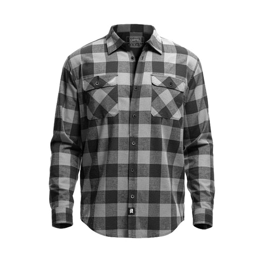 Forrester Flannel - Grey/Black Buffalo Plaid