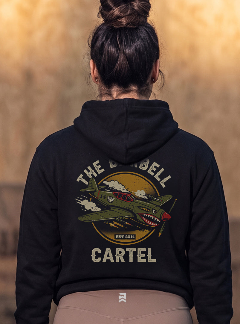 Women's Aces 2.0 Hoodie - Black - back view on model