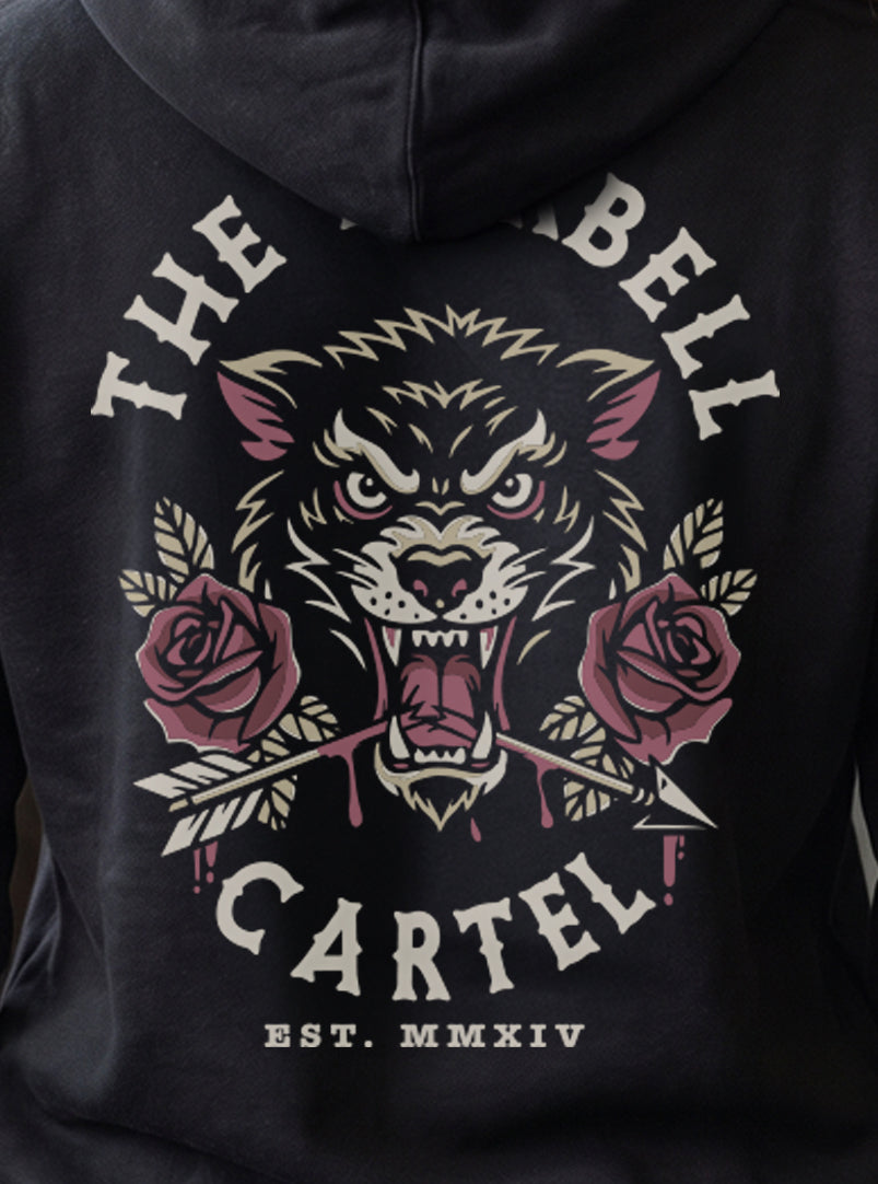 Women's Broken Arrow 2.0 Hoodie - Black - back view on model
