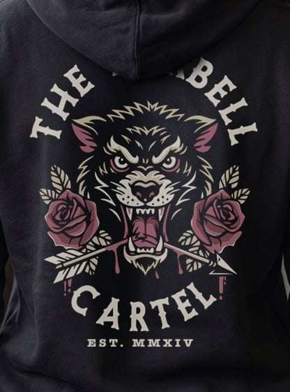 Women's Broken Arrow 2.0 Hoodie - Black - back view on model