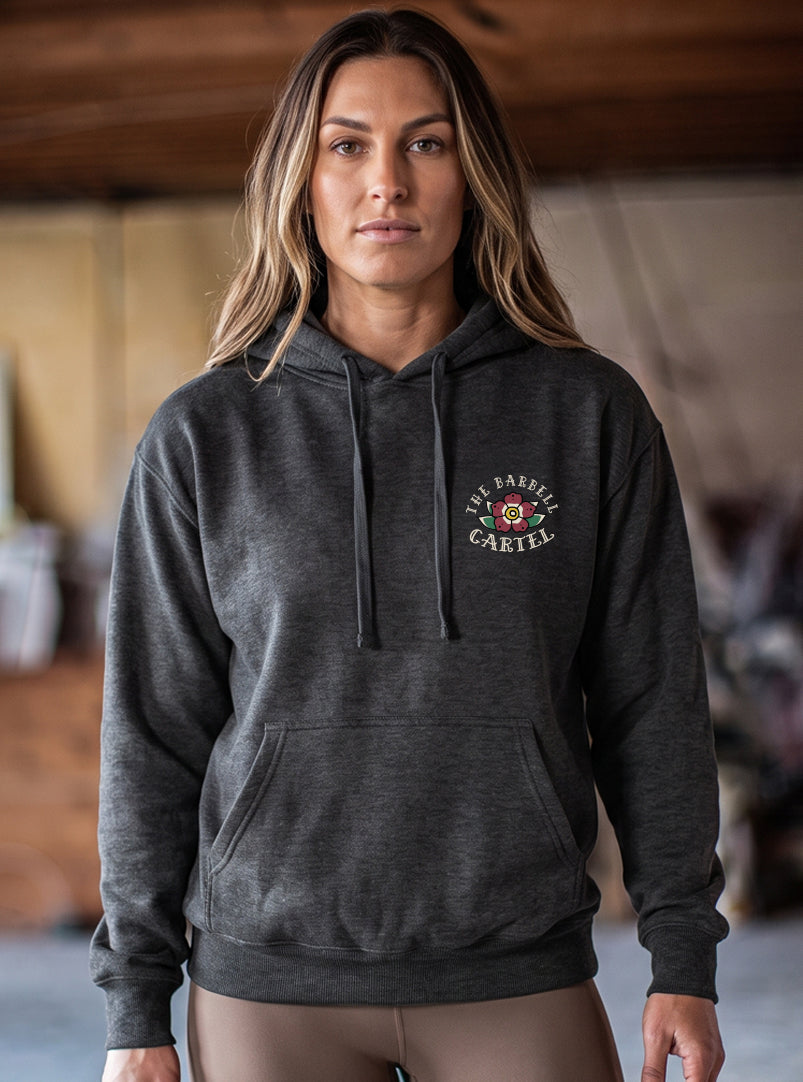 Women's Million Dollar Baby Hoodie - Graphite - front view on model