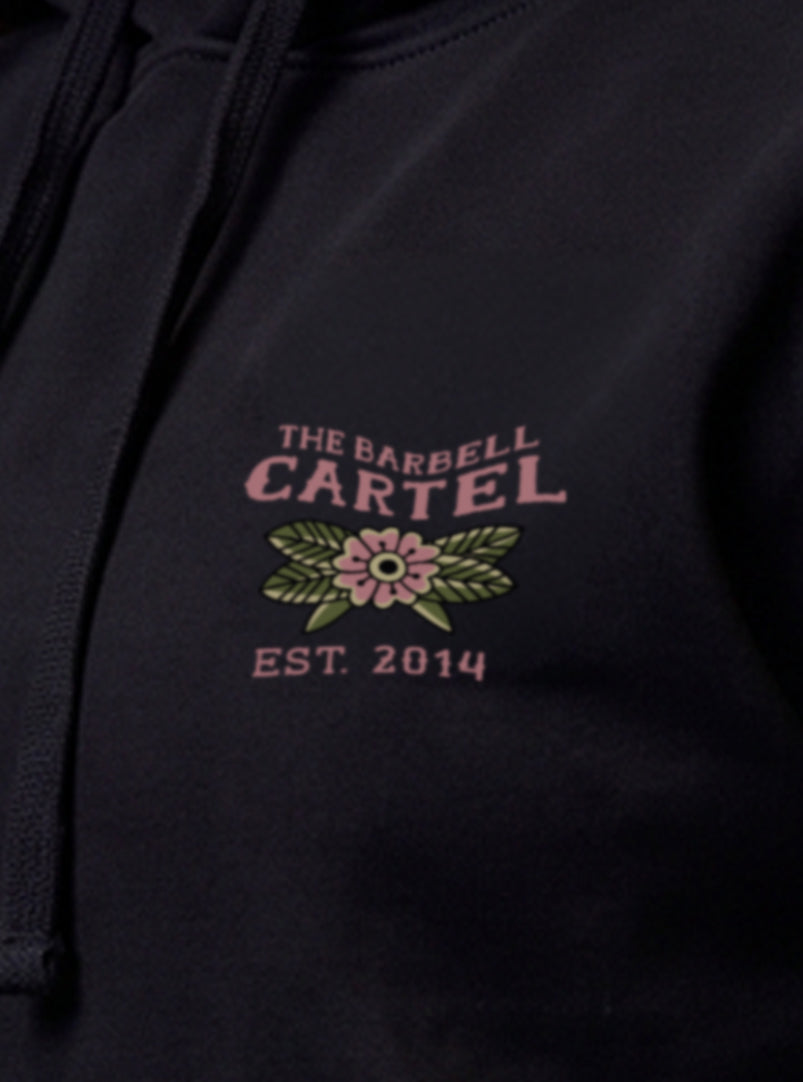 Women's Raven Hoodie - Black - front view on model