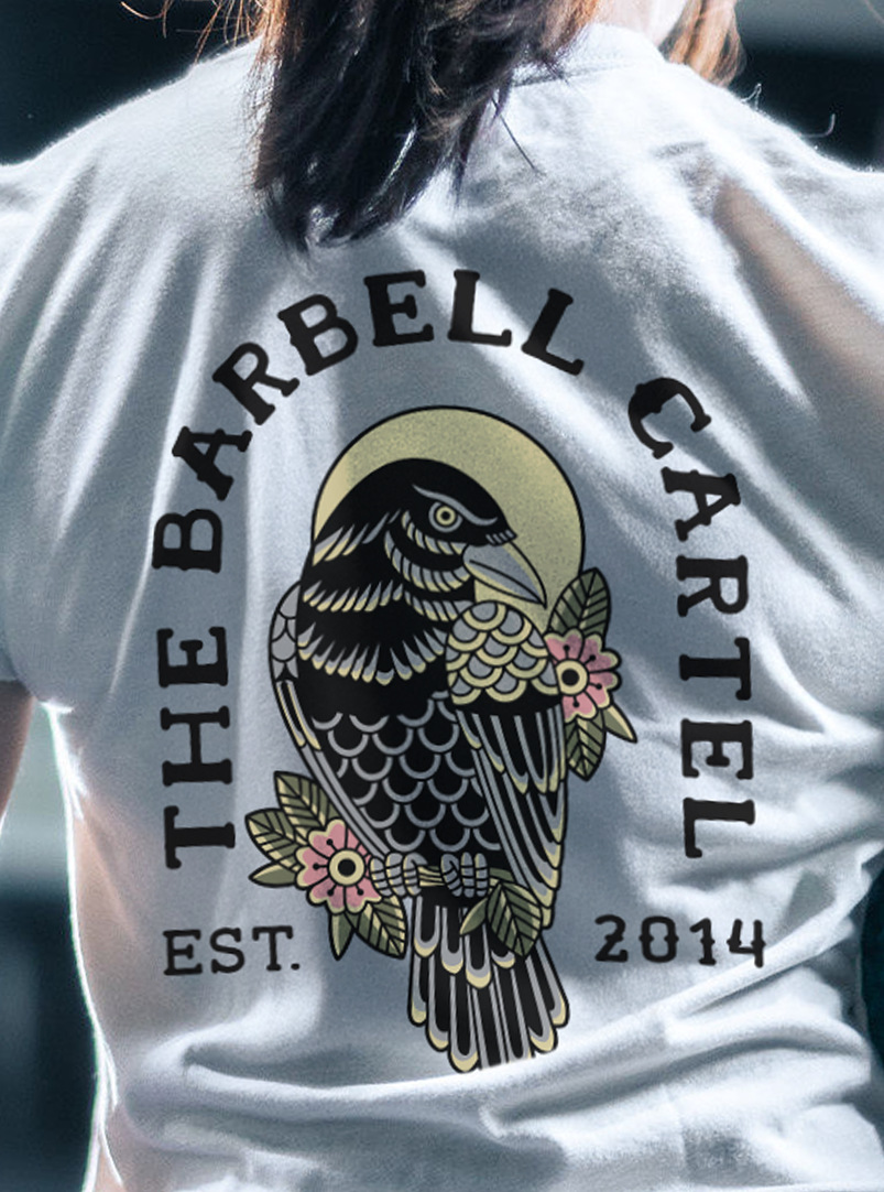 Raven Crop T-Shirt - White