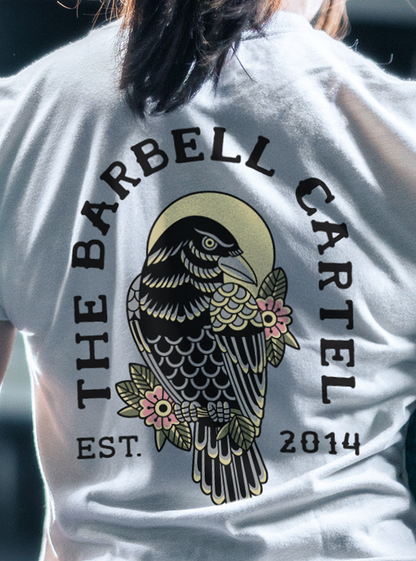 Raven Crop T-Shirt - White