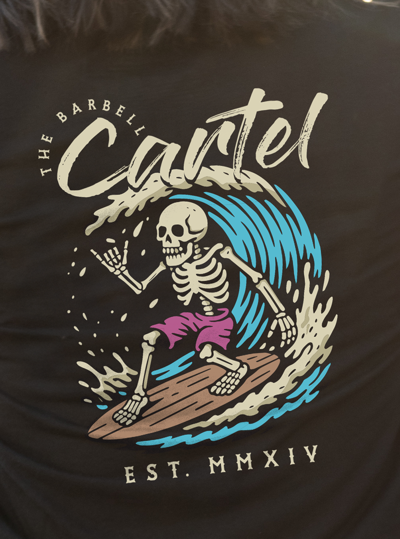 Hang Ten Crop T-Shirt - Black