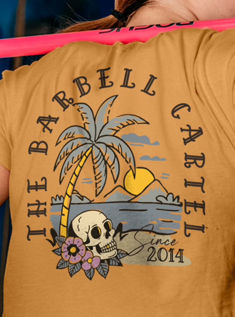 Dead Set Paradise Crop T-Shirt - Antique Gold