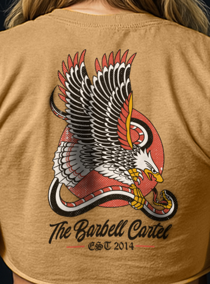 Tread Lightly Crop T-Shirt - Gold