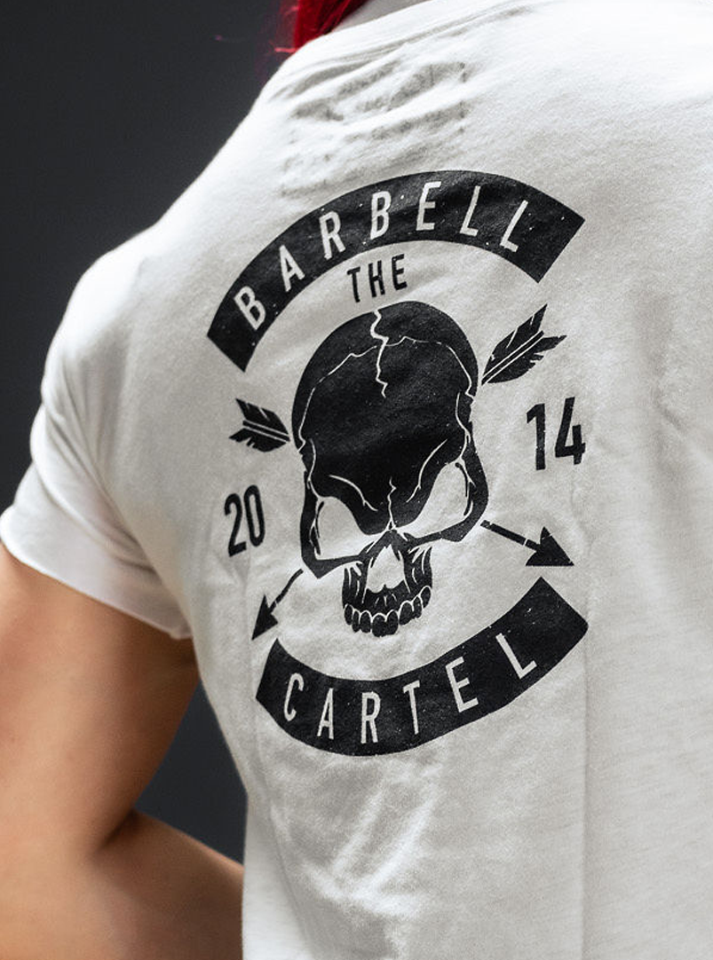 Skull & Arrow Crop T-Shirt - White