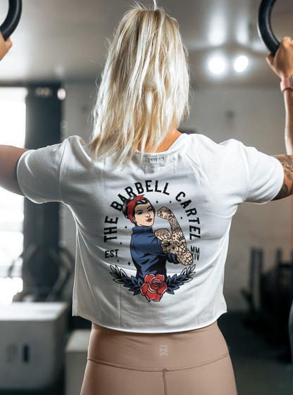 Propaganda Crop T-Shirt - White