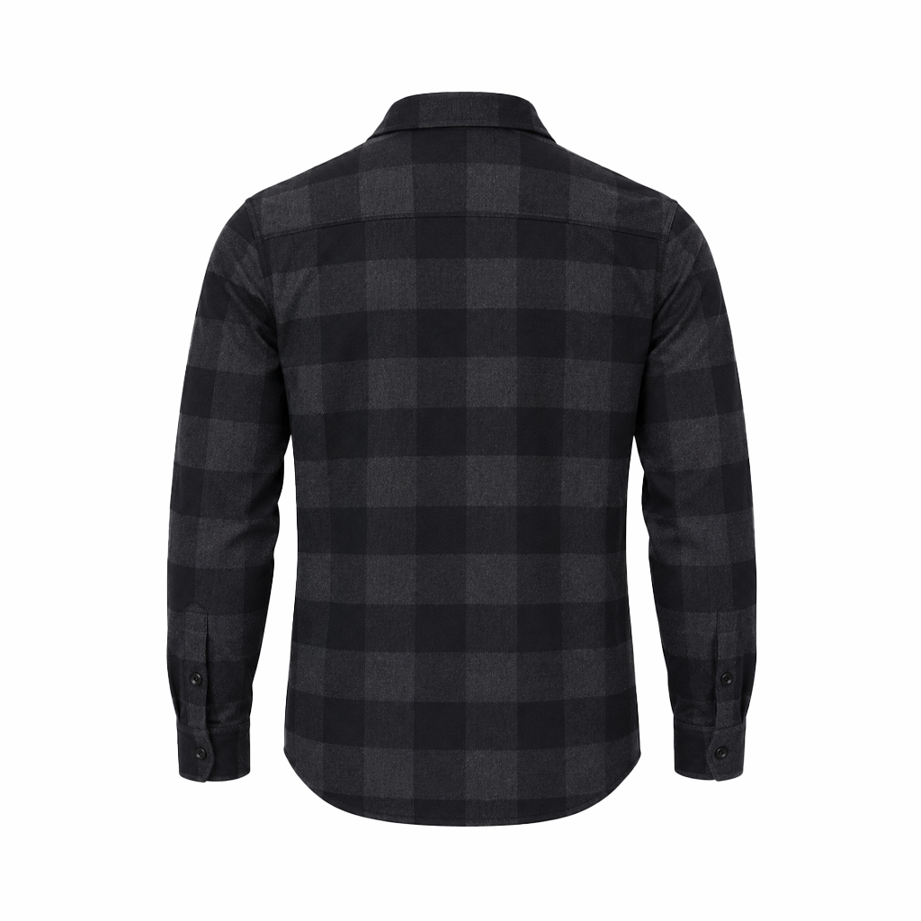 Men's Forester Flannel Plaid - Charcoal/Black Buffalo Plaid