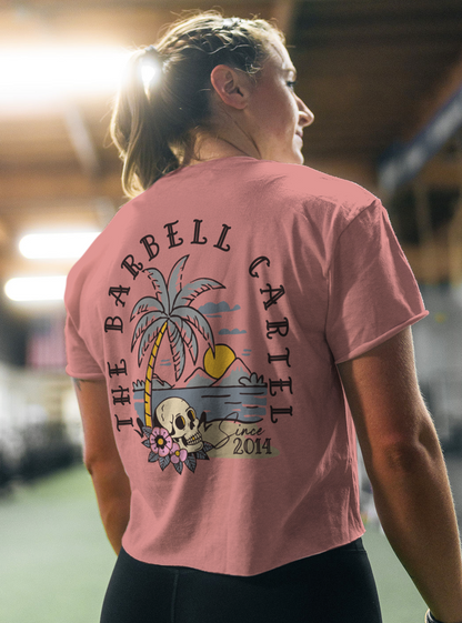 Dead Set Paradise Crop T-Shirt - Dessert Pink