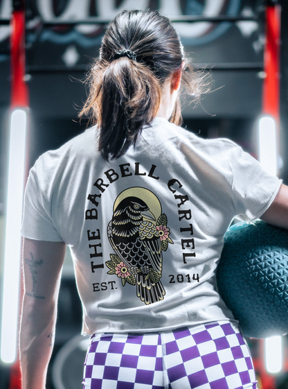 Raven Crop T-Shirt - White