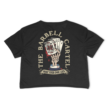 Pocket Ace Crop T-Shirt - Black