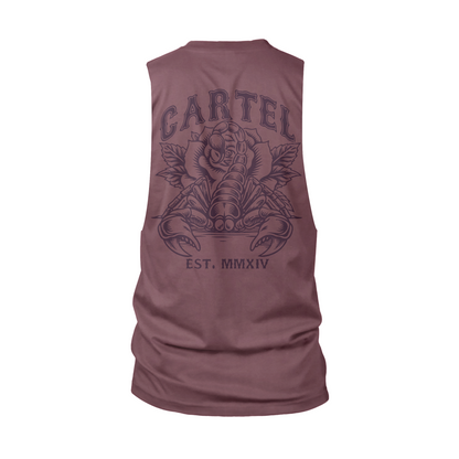 Death Grip Cut-Off Tank - Desert Bloom