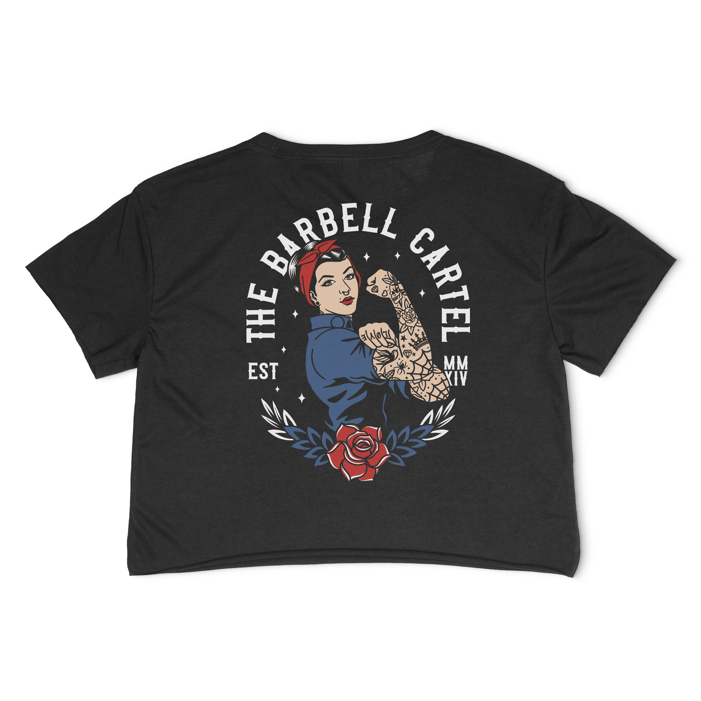 Propaganda Crop T-Shirt - Black