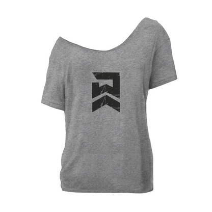Badge of Honor Street Cut T-Shirt - Grey