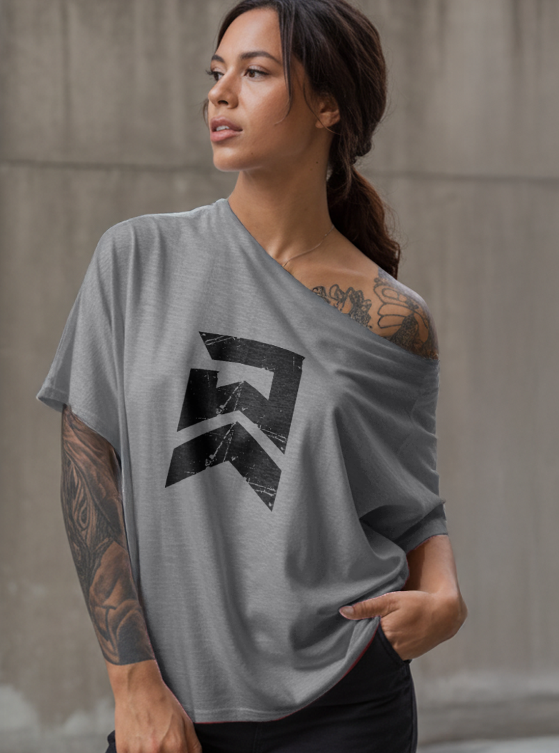 Badge of Honor Street Cut T-Shirt - Grey