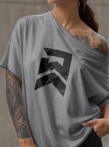 Badge of Honor Street Cut T-Shirt - Grey