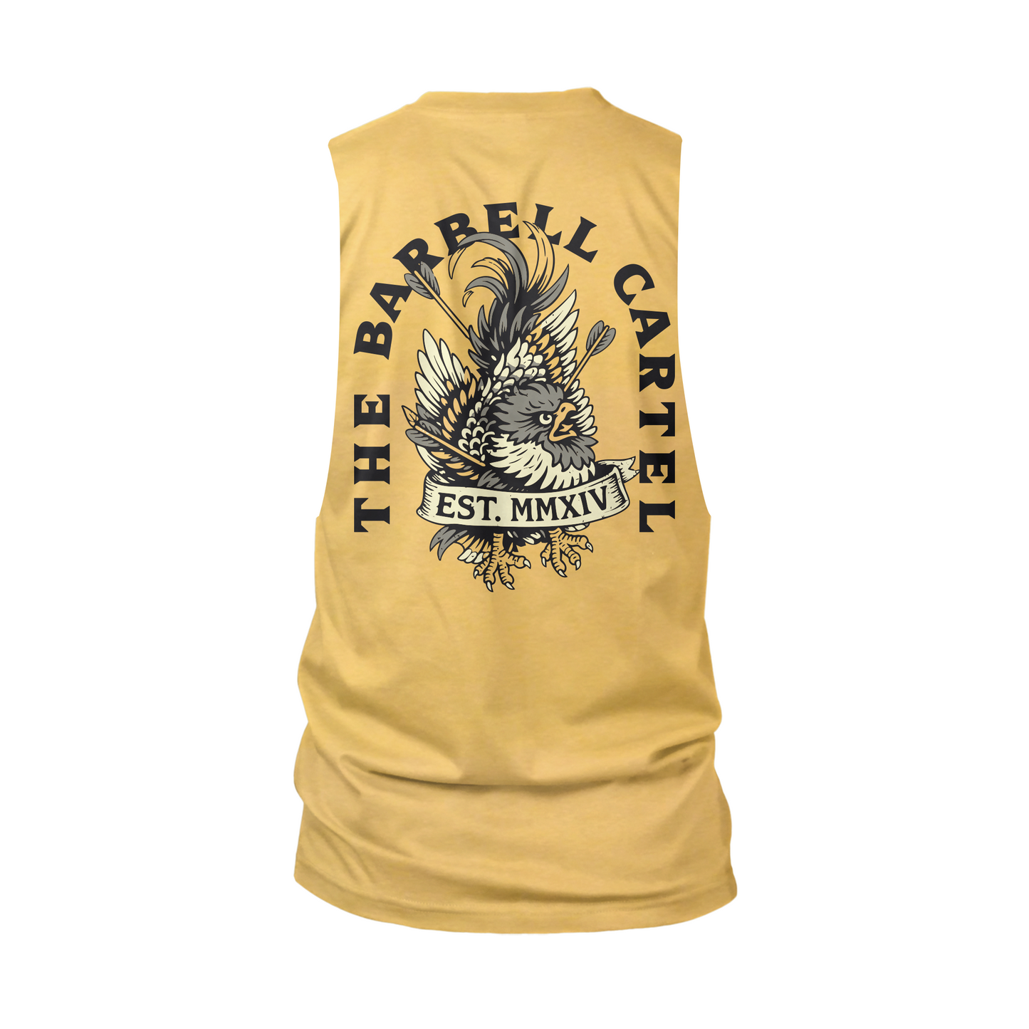 Cocky Cut-Off Tank - Banana