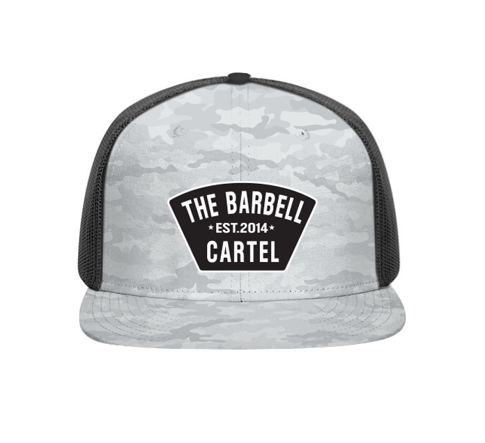 Classic Logo Snap Back / Flat Brim - White Camo