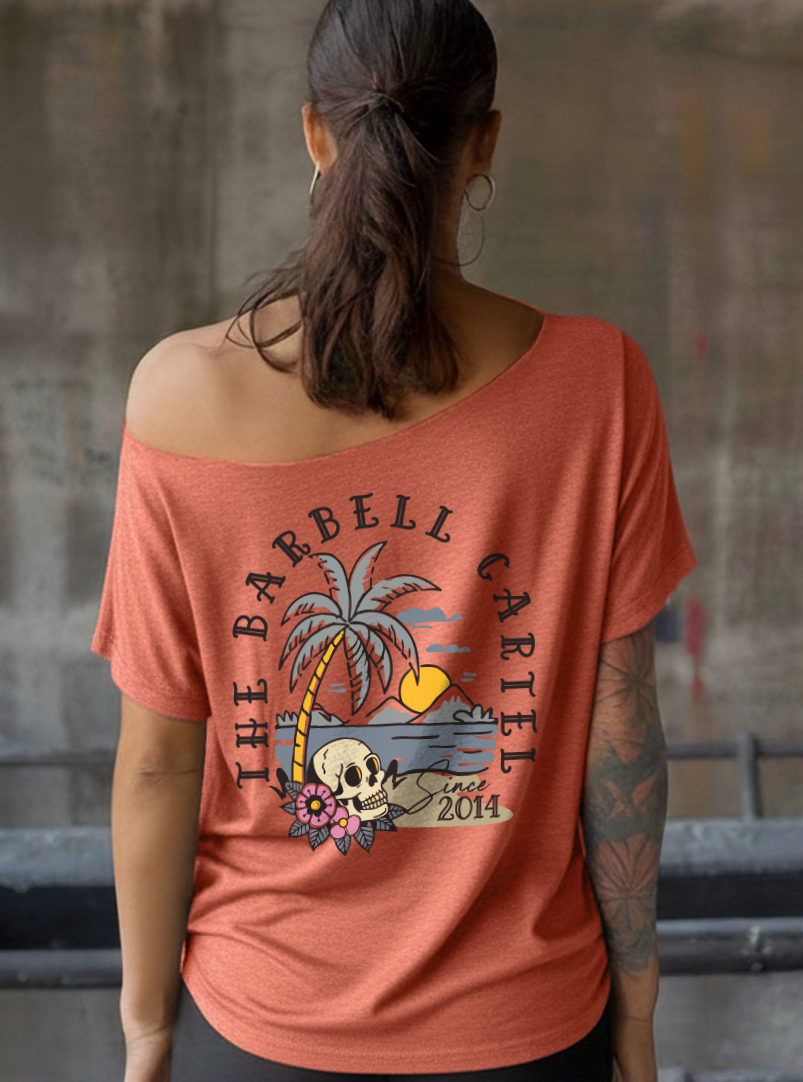 Dead Set Paradise Street Cut T-Shirt - Redwood