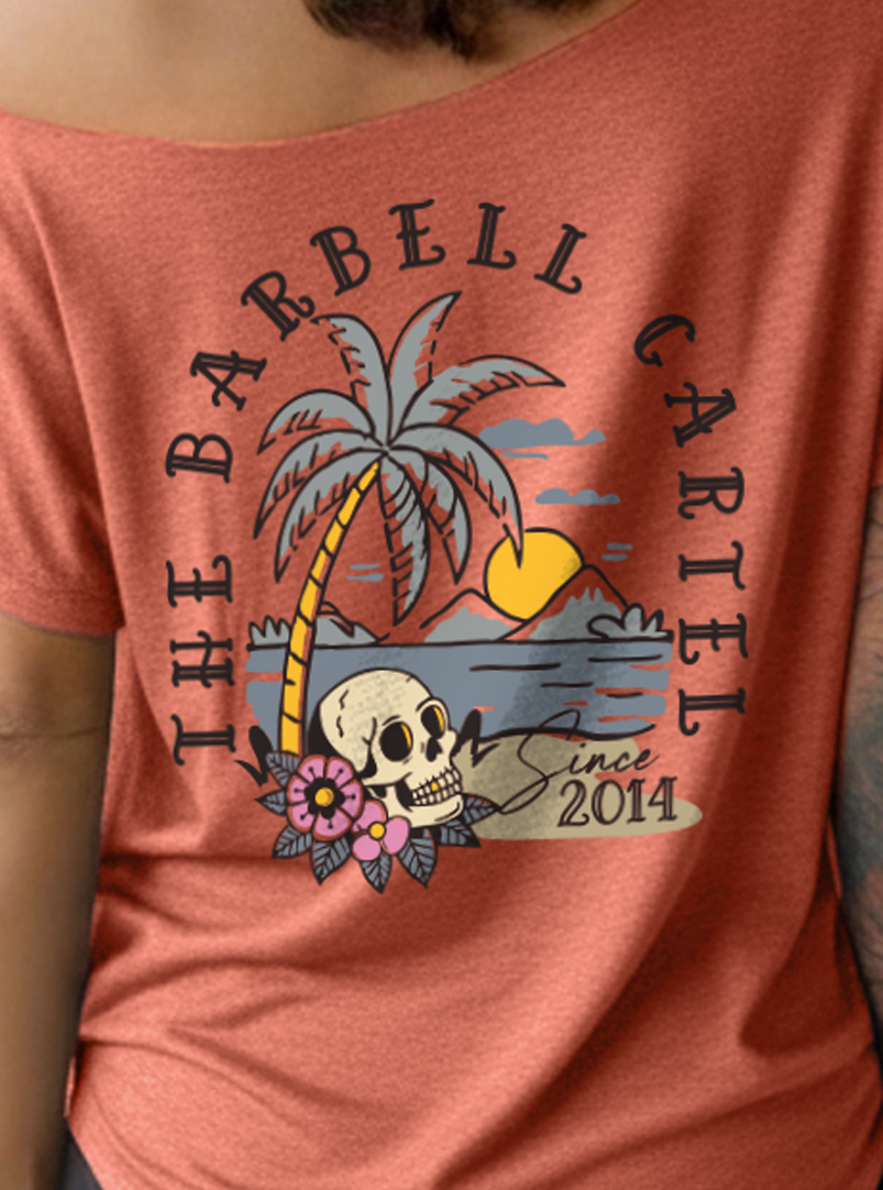 Dead Set Paradise Street Cut T-Shirt - Redwood