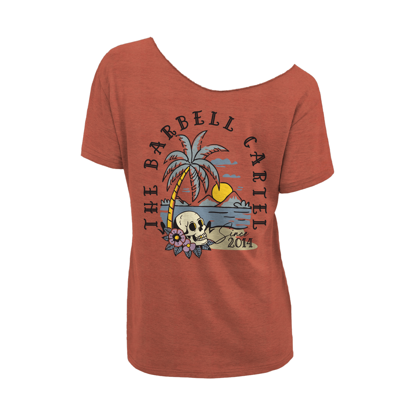 Dead Set Paradise Street Cut T-Shirt - Redwood