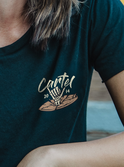 Hang Ten Crop T-Shirt - Black