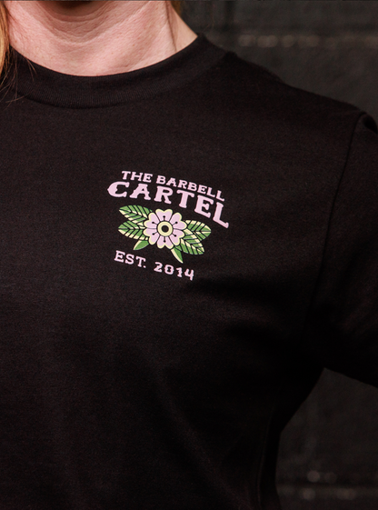 Raven Crop T-Shirt - Black