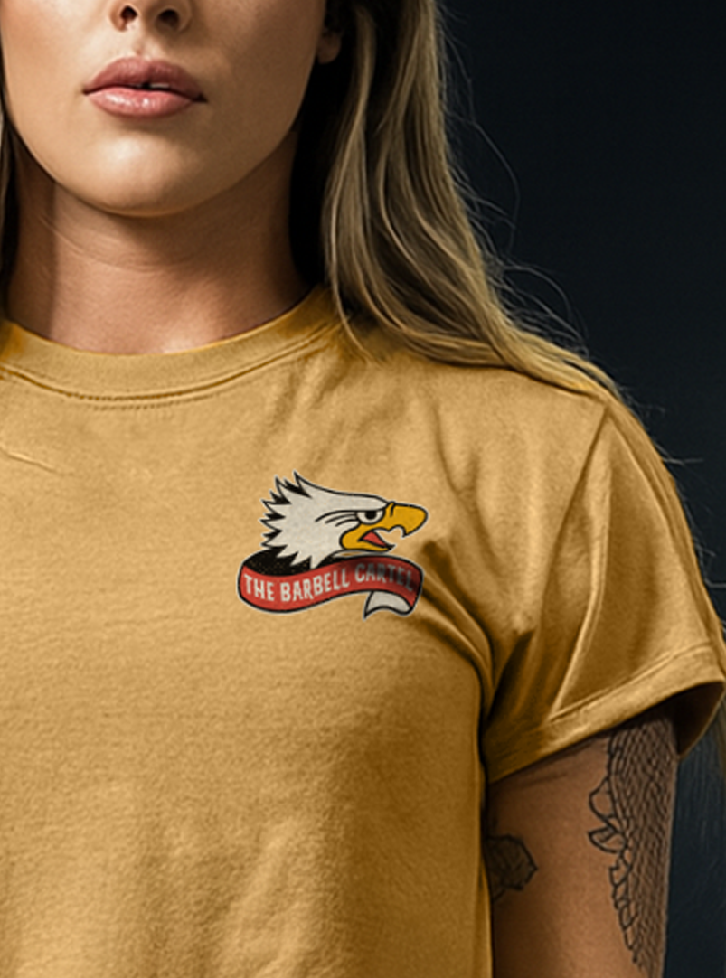 Tread Lightly Crop T-Shirt - Gold