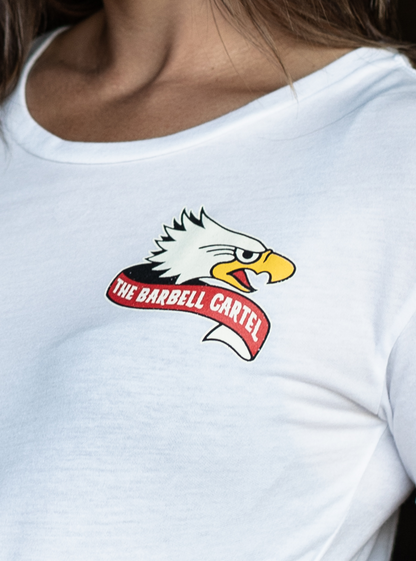 Tread Lightly Crop T-Shirt - White