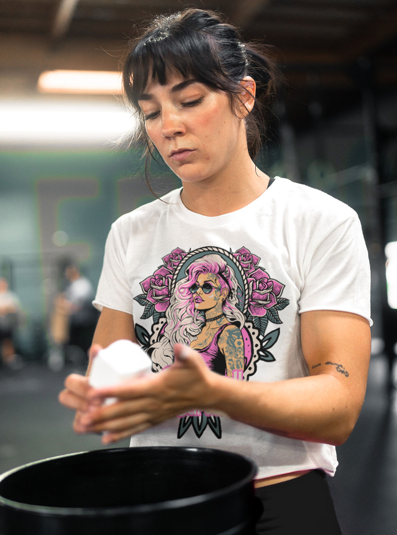 Bar-B Crop T-Shirt - White